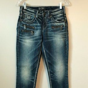 NWT $98 Silver Jeans Aiko High Pencil Dark Wash